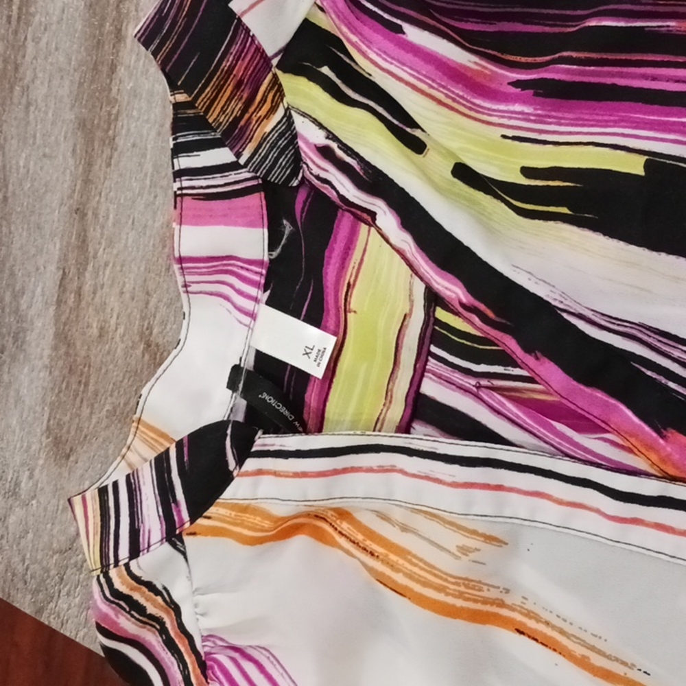 Multi Color Blouse Sz XL - Picture 6 of 7